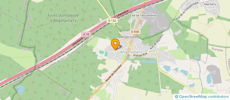 localisation de l'entreprise ASSOCIATION D'AIDE ANIMAL  ANGERVILLIERS