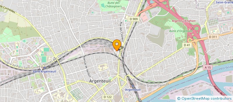 localisation de l'entreprise ASSOCIATION D'AIDE AU DEVELOPPEMENT AGRICOLE ET CULTUREL EN AFRIQUE DE L'OUEST  ARGENTEUIL