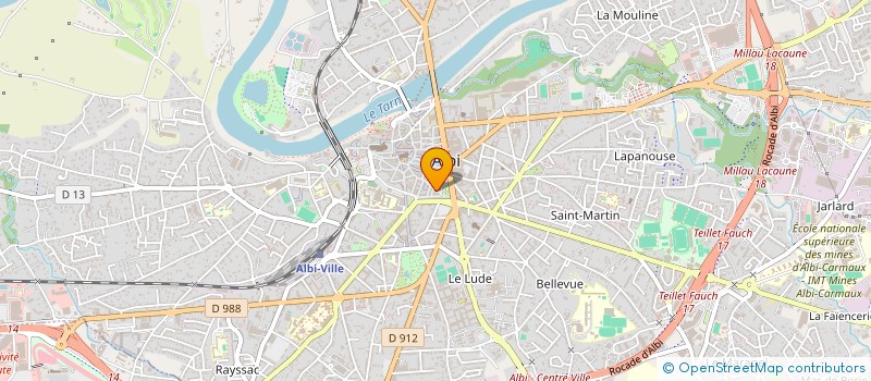 localisation de l'entreprise ASSOCIATION D'AIDE AU DEVELOPPEMENT DE MEDIAS LOCAUX EN REGION OCCITANIE à ALBI