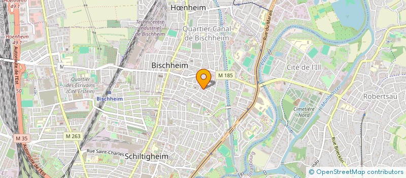 localisation de l'entreprise ASSOCIATION D'AIDE AU DEVELOPPEMENT DES PAYS PAUVRES  BISCHHEIM