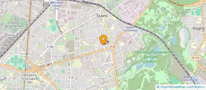 localisation de l'entreprise ASSOCIATION D AIDE AU DEVELOPPEMENT DES RESSORTISSANTS COMORIENS EN FRANCE à STAINS
