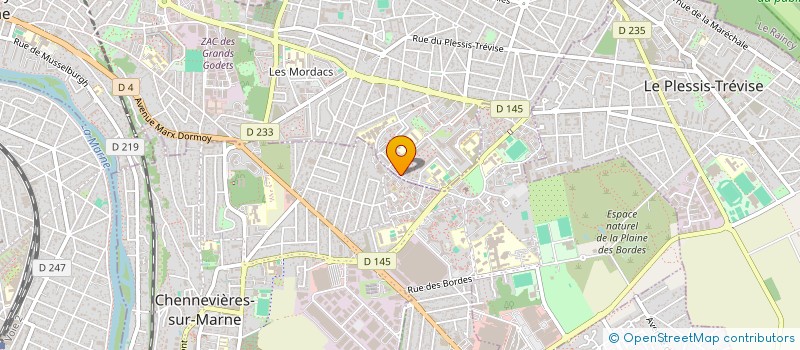 localisation de l'entreprise ASSOCIATION D'AIDE AU DEVELOPPEMENT DES SPORTS A SOROMA à CHAMPIGNY-SUR-MARNE