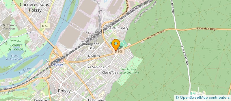 localisation de l'entreprise ASSOCIATION D AIDE AU PROJET DE MATHILDE CLAISSE  POISSY