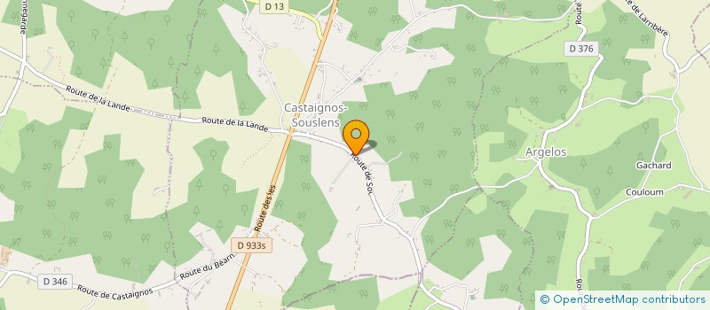 localisation de l'entreprise ASSOCIATION D'AIDE AU REBOISEMENT ET A LA CONVERSION ECOLOGIQUE  CASTAIGNOS-SOUSLENS