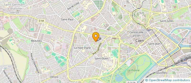 localisation de l'entreprise ASSOCIATION D'AIDE AU RETOUR A L'EMPLOI DES PROFESSIONNELS DE L'ANIMATION à CAEN
