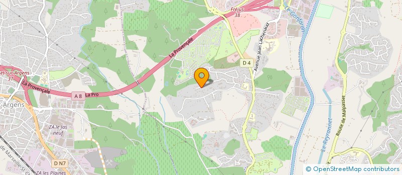localisation de l'entreprise ASSOCIATION D'AIDE AUX ASSOCIATIONS DU VAR( A 2AV) à FREJUS