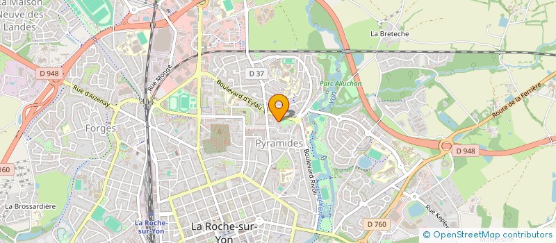 localisation de l'entreprise ASSOCIATION D AIDE AUX CHOMEURS à LA ROCHE-SUR-YON