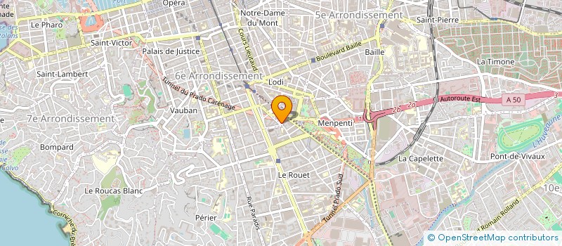 localisation de l'entreprise ASSOCIATION D'AIDE AUX DEFAVORISES SYLVIE PAUTET  MARSEILLE