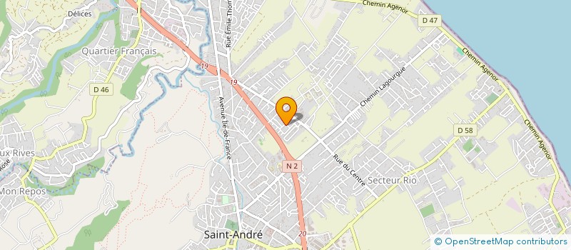 localisation de l'entreprise ASSOCIATION D'AIDE AUX DEVELOPPEMENT SOCIAL à SAINT-ANDRE