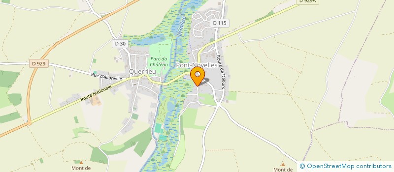 localisation de l'entreprise ASSOCIATION D AIDE AUX ECOLES DU RPI QUERRIEU PONT NOYELLE  PONT-NOYELLES