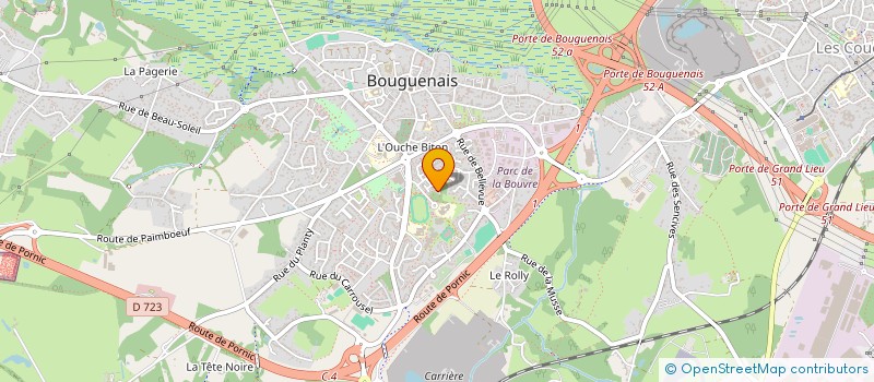 localisation de l'entreprise ASSOCIATION D'AIDE AUX ENFANTS HANDICAPES ET AUX PERSONNES DEMUNIES à BOUGUENAIS