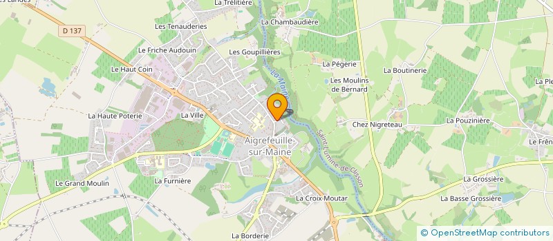 localisation de l'entreprise ASSOCIATION D AIDE AUX HABITANTS DE LA GRAND ANSE (AAHGA)  AIGREFEUILLE-SUR-MAINE