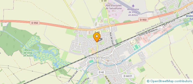 localisation de l'entreprise ASSOCIATION D AIDE AUX MERES DE FAMILLES  VITRY-EN-ARTOIS