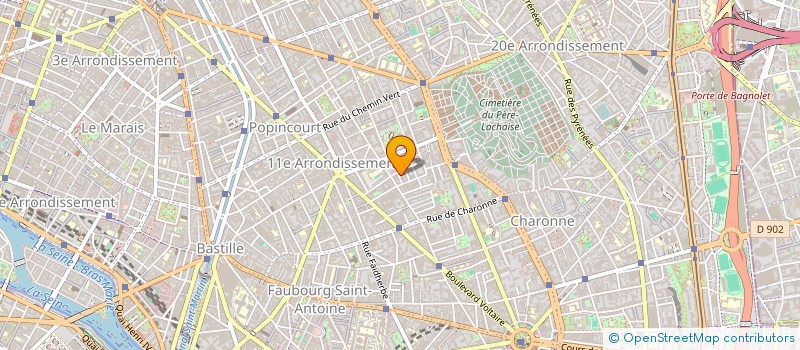 localisation de l'entreprise ASSOCIATION D'AIDE AUX MIGRANTS LGBT  PARIS