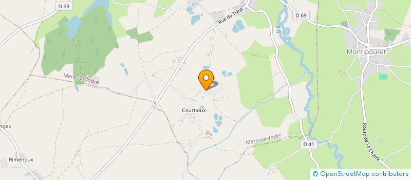 localisation de l'entreprise ASSOCIATION D'AIDE AUX MONIALES DE COURTIOUX à MERS-SUR-INDRE