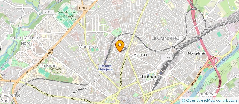 localisation de l'entreprise ASSOCIATION D AIDE AUX PERSONNES A DOMICILE à LIMOGES