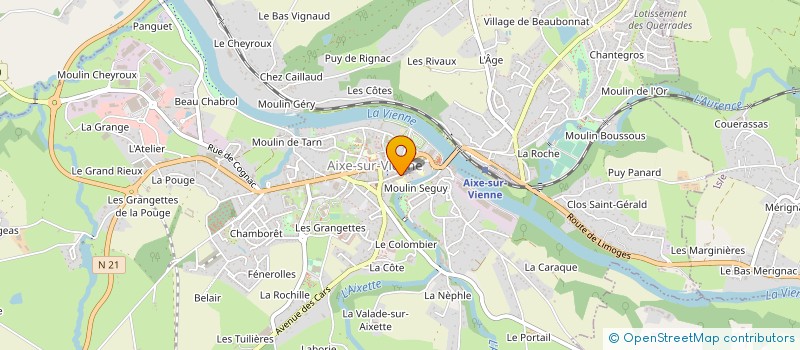 localisation de l'entreprise ASSOCIATION D'AIDE AUX PERSONNES AGEES à AIXE-SUR-VIENNE