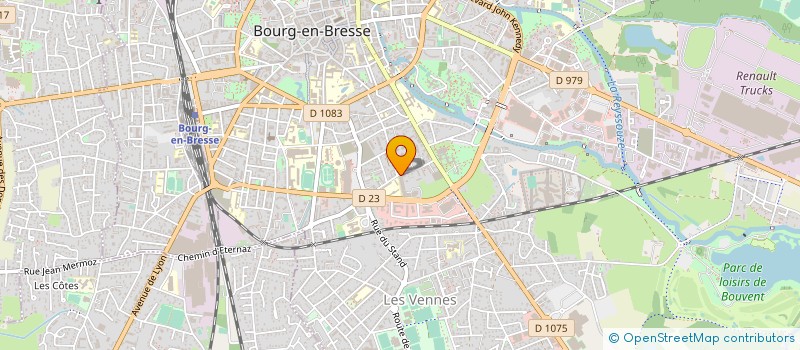 localisation de l'entreprise ASSOCIATION D AIDE AUX PERSONNES DU DEPARTEMENT DE L AIN à BOURG-EN-BRESSE