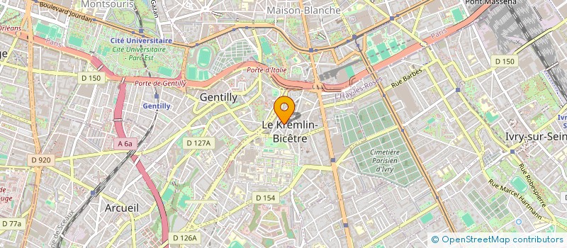 localisation de l'entreprise ASSOCIATION D'AIDE AUX PERSONNES POLYHANDICAPEES-THALLA AAPPT à LE KREMLIN-BICETRE
