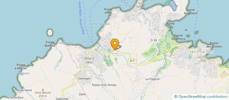 localisation de l'entreprise ASSOCIATION D'AIDE AUX PERSONNES VICTIMES ET VULNERABLES à LES TROIS-ILETS
