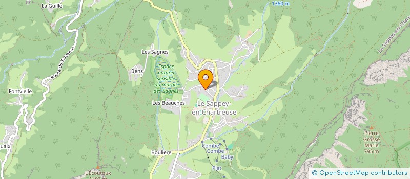 localisation de l'entreprise ASSOCIATION D'AIDE ET DE PREVENTION POUR LES MALADIES RENALES  LE SAPPEY-EN-CHARTREUSE