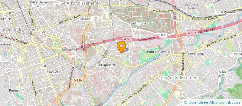 localisation de l'entreprise ASSOCIATION D AIDE ET DE SOUTIEN ADMINISTRATIF à MARSEILLE