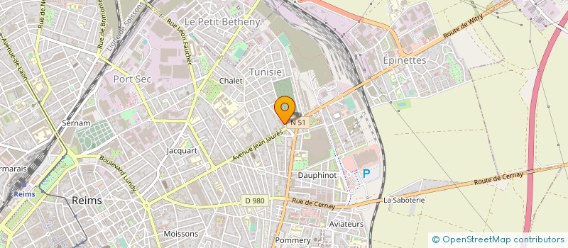 localisation de l'entreprise ASSOCIATION D'AIDE ET DECOUVERTE DES TALENTS MUSICAUX  REIMS