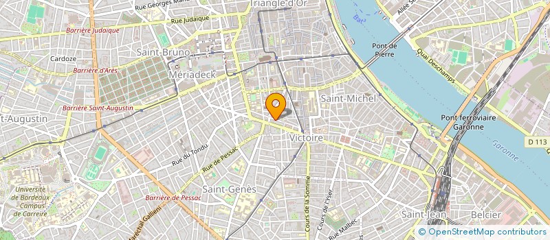 localisation de l'entreprise ASSOCIATION D'AIDE PAR LA SOPHROLOGIE DE LA COMMUNAUTE URBAINE DE BORDEAUX  BORDEAUX