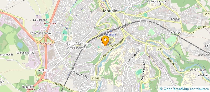 localisation de l'entreprise ASSOCIATION D'AIDES AUX ENFANTS A BESOINS EDUCATIFS PARTICULIERS à MORLAIX