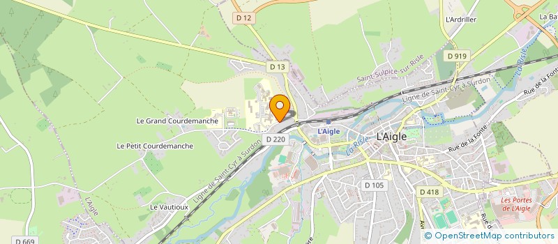 localisation de l'entreprise ASSOCIATION D'AIDES AUX STRUCTURES THERAPEUTIQUES, A LA REINSERTION ET A L'EDUCATION à L'AIGLE