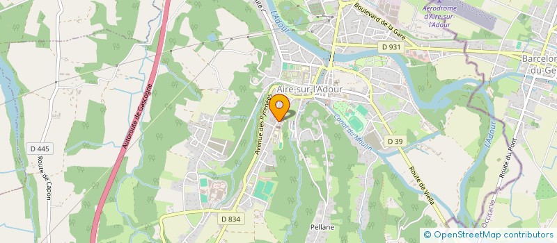 localisation de l'entreprise ASSOCIATION D AIRE ET DANSES à AIRE-SUR-L'ADOUR
