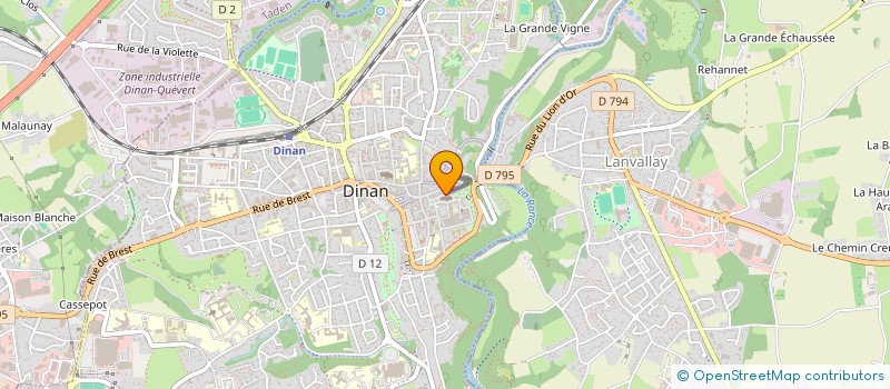 localisation de l'entreprise ASSOCIATION D'AMITIE AUX HANDICAPES  DINAN