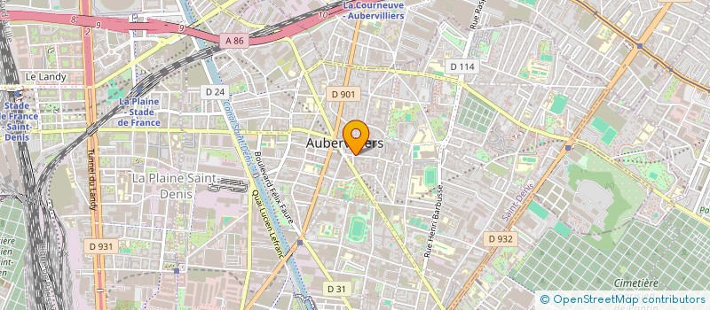 localisation de l'entreprise ASSOCIATION D'AMITIE FRANCO-ALLEMANDE D'AUBERVILLIERS  AUBERVILLIERS