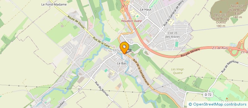 localisation de l'entreprise ASSOCIATION D'AMITIE FRANCO-ALLEMANDE HOUDAIN KIRCHBERG  HOUDAIN