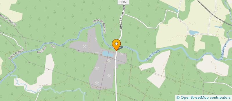 localisation de l'entreprise ASSOCIATION D'ANIMATION CULTURELLE CAMPENOISE  SAINT MARTIN D'ONEY