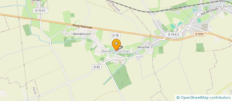 localisation de l'entreprise ASSOCIATION D'ANIMATION DE BERLES-MONCHEL  BERLES-MONCHEL