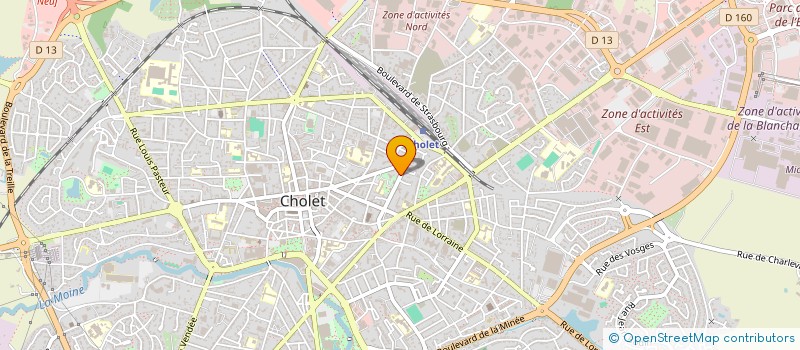 localisation de l'entreprise ASSOCIATION D'ANIMATION DES ACTIVITES DE LA RESIDENCE LE BOSQUET à CHOLET