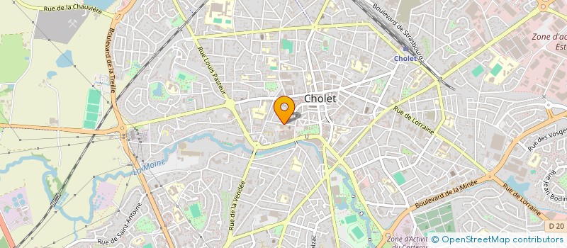 localisation de l'entreprise ASSOCIATION D'ANIMATION NOTRE-DAME AUX MAGNOLIAS à CHOLET