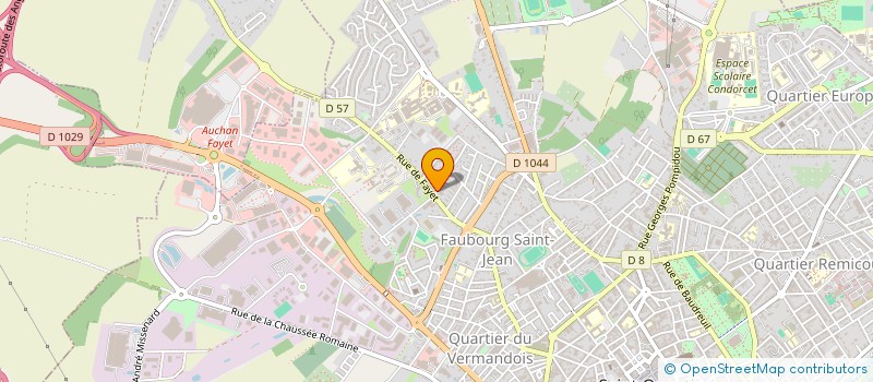 localisation de l'entreprise ASSOCIATION D'ANIMATION SAINT JEAN à SAINT-QUENTIN