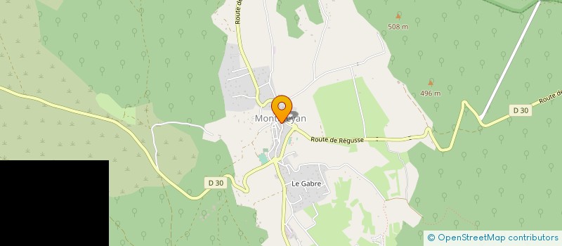 localisation de l'entreprise ASSOCIATION D'ANIMATIONS POUR LA COMMUNE DE MONTMEYAN à MONTMEYAN