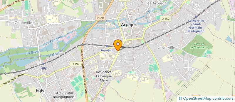 localisation de l'entreprise ASSOCIATION D'APPUI A LA PARTICIPATION, A L'INCLUSION SOCIALE ET ENVIRONNEMENTALE à ARPAJON