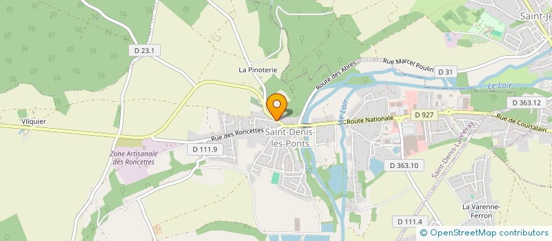 localisation de l'entreprise ASSOCIATION D'APPUI AU PROGRAMME DE DEVELOPPEMENT MULTI SECTORIEL DE KASOMBO (A.A.P.D.M.S.K.)  SAINT-DENIS-LANNERAY