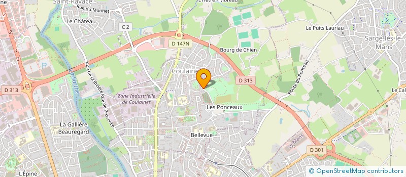 localisation de l'entreprise ASSOCIATION D AQUARIOPHILIE DE COULAINES à COULAINES