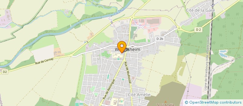 localisation de l'entreprise ASSOCIATION D'ARBORICULTURE ET D'HORTICULTURE DE WITTELSHEIM  WITTELSHEIM