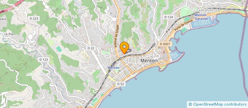 localisation de l'entreprise ASSOCIATION D'ART ET D'ARGILE à MENTON