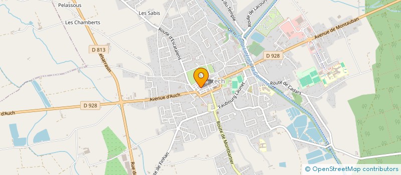 localisation de l'entreprise ASSOCIATION D'ART PLASTIQUE GARONNE ET CANAL à MONTECH