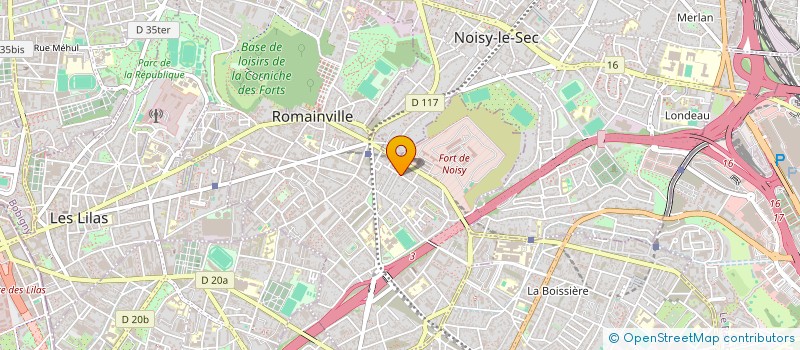 localisation de l'entreprise ASSOCIATION D'ARTISTES à ROMAINVILLE