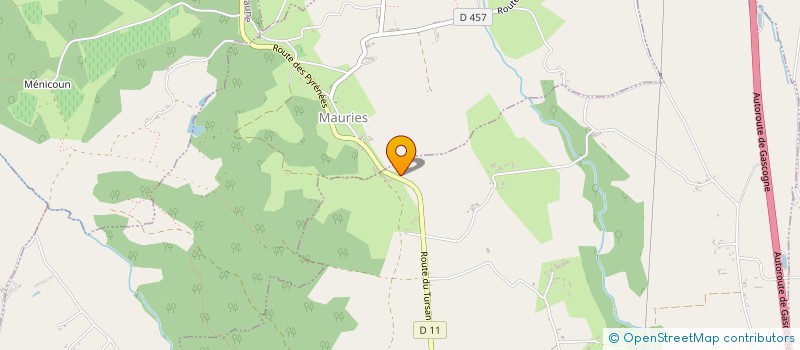 localisation de l'entreprise ASSOCIATION D'ASSISTANCE AUX ANIMAUX  MIRAMONT-SENSACQ