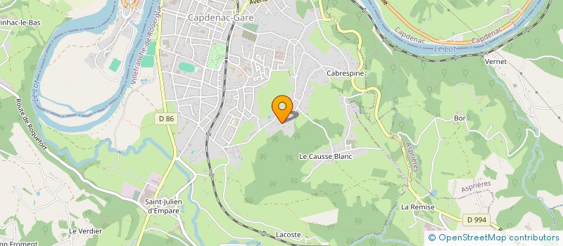 localisation de l'entreprise ASSOCIATION D'ASSISTANTES MATERNELLES LES PITCHOUS NOUNOUS  CAPDENAC-GARE