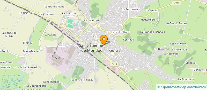 localisation de l'entreprise ASSOCIATION D'ASSOCIATION MARAIS ET SILLON à SAINT-ETIENNE-DE-MONTLUC